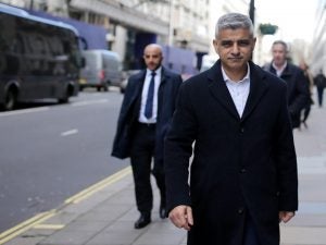 London Mayor Sadiq Kahn 